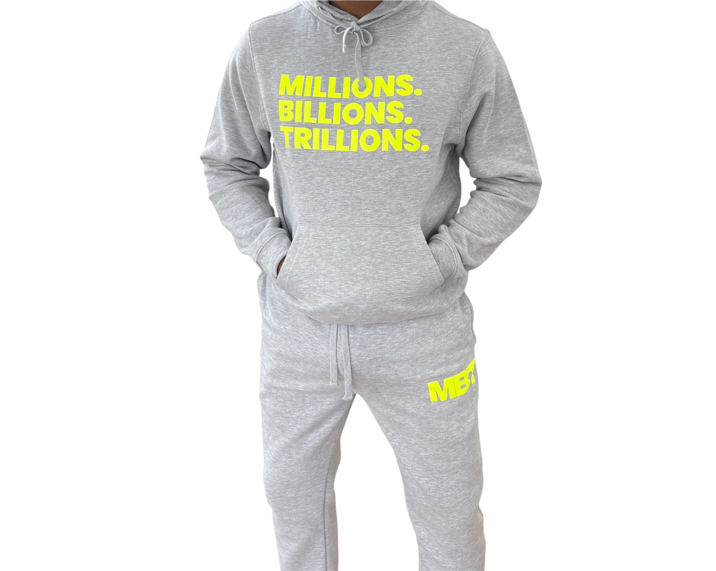 Grey + Neon Green MBT Jogger Set