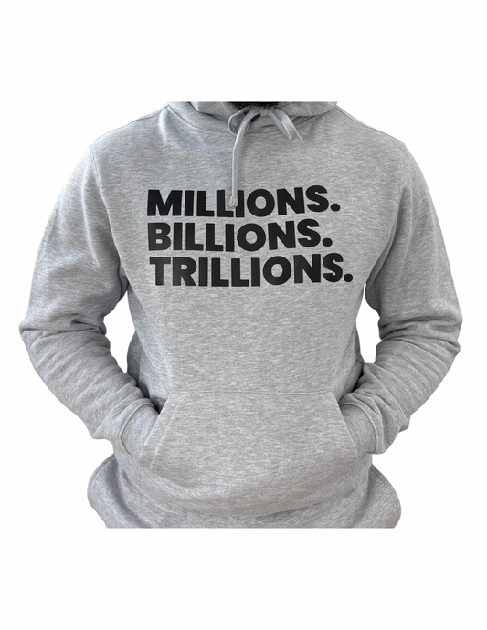 Grey + BLACK MBT Hoodie