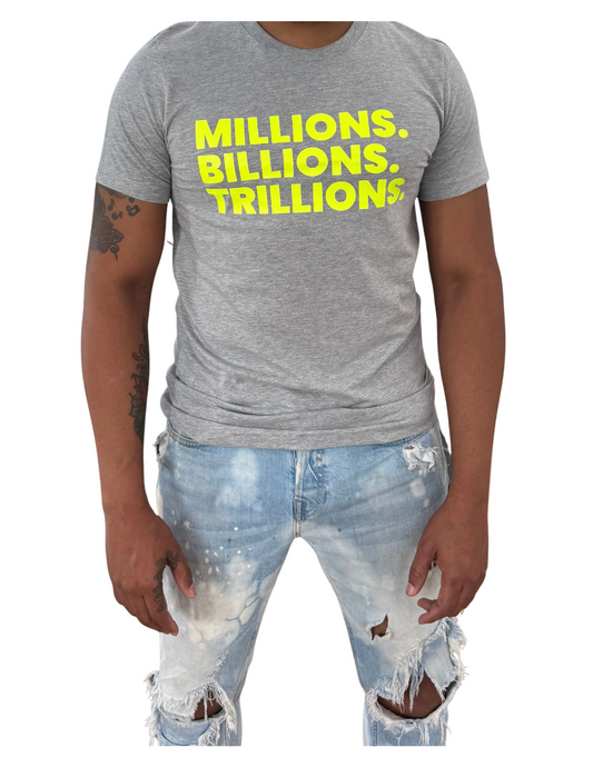 Grey + Neon Green MBT Tee